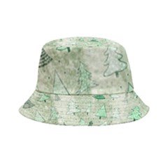 Green Christmas Trees, Cute, Doodle Inside Out Bucket Hat by kyorashop23