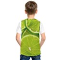 Lime Slices Close Up, Fresh, Fruit, Green Lemon Kids  Basketball Tank Top View2