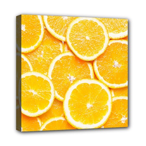 Oranges, Orange, Fruits Mini Canvas 8  X 8  (stretched)