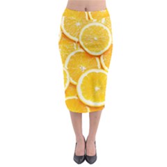 Oranges, Orange, Fruits Midi Pencil Skirt