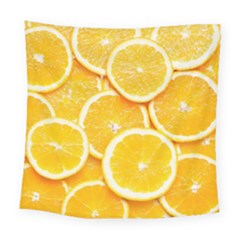 Oranges, Orange, Fruits Square Tapestry (large)