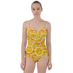 Oranges, Orange, Fruits Sweetheart Tankini Set