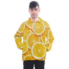 Oranges, Orange, Fruits Men s Half Zip Pullover