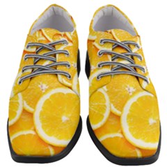 Oranges, Orange, Fruits Women Heeled Oxford Shoes