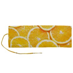 Oranges, Orange, Fruits Roll Up Canvas Pencil Holder (m)