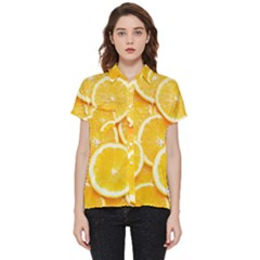 Oranges, Orange, Fruits Short Sleeve Pocket Shirt by kyorashop23