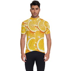 Oranges, Orange, Fruits Men s Short Sleeve Cycling Jersey by kyorashop23