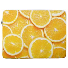 Oranges, Orange, Fruits 17  Vertical Laptop Sleeve Case With Pocket