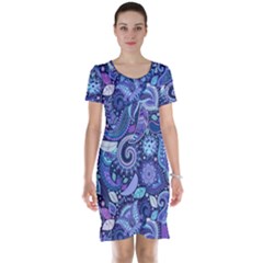 Patterns, Doodles, Pattern, Colorful Short Sleeve Nightdress