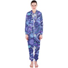 Patterns, Doodles, Pattern, Colorful Hooded Jumpsuit (ladies)