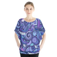 Patterns, Doodles, Pattern, Colorful Batwing Chiffon Blouse