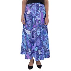 Patterns, Doodles, Pattern, Colorful Flared Maxi Skirt