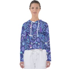 Patterns, Doodles, Pattern, Colorful Women s Slouchy Sweat