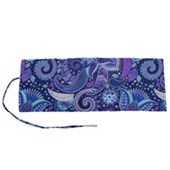 Patterns, Doodles, Pattern, Colorful Roll Up Canvas Pencil Holder (s)