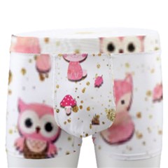 Pink Woodland Animals, Koteto Men s Boxer Briefs by kyorashop23