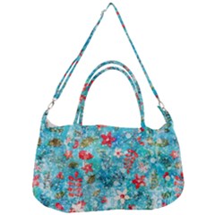 Snowy Winter Foliage, Adoxali, Christmas, Berry, Blue Removable Strap Handbag