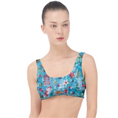 Snowy Winter Foliage, Adoxali, Christmas, Berry, Blue The Little Details Bikini Top