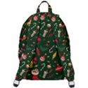 Texture, Pattern, Red, Craciun, Christmas, Hat, Santa, Green The Plain Backpack View3