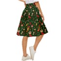 Texture, Pattern, Red, Craciun, Christmas, Hat, Santa, Green Classic Short Skirt View3