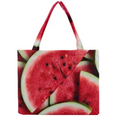 Watermelon, Fruit, Green, Red Mini Tote Bag