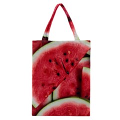 Watermelon, Fruit, Green, Red Classic Tote Bag