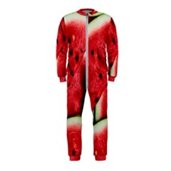 Watermelon, Fruit, Green, Red Onepiece Jumpsuit (kids)