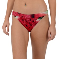 Watermelon, Fruit, Green, Red Band Bikini Bottoms