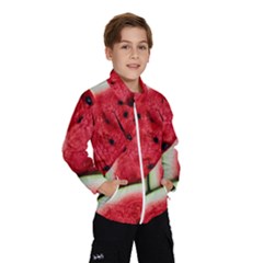 Watermelon, Fruit, Green, Red Kids  Windbreaker