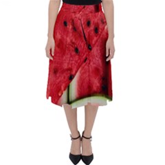 Watermelon, Fruit, Green, Red Classic Midi Skirt by kyorashop23