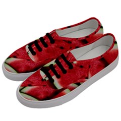 Watermelon, Fruit, Green, Red Men s Classic Low Top Sneakers