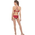 Watermelon, Fruit, Green, Red High Neck Bikini Set View2