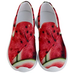 Watermelon, Fruit, Green, Red Men s Lightweight Slip Ons