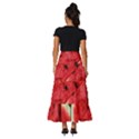 Watermelon, Fruit, Green, Red Tiered Ruffle Maxi Skirt View4