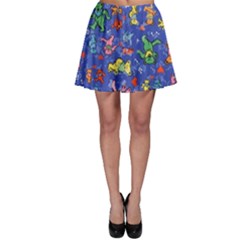 Grateful Dead Dancing Bears Pattern Skater Skirt