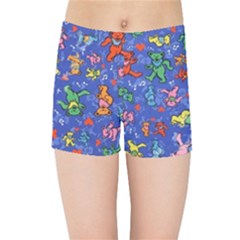 Grateful Dead Dancing Bears Pattern Kids  Sports Shorts by Salmanaz77