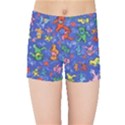 Grateful Dead Dancing Bears Pattern Kids  Sports Shorts View1