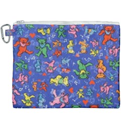 Grateful Dead Dancing Bears Pattern Canvas Cosmetic Bag (xxxl) by Salmanaz77