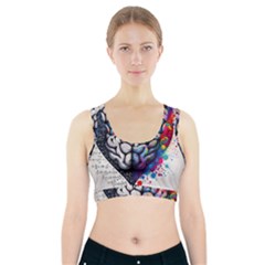 Brain Heart Math Sports Bra With Pocket by Salmanaz77