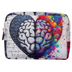 Brain Heart Math Make Up Pouch (medium)