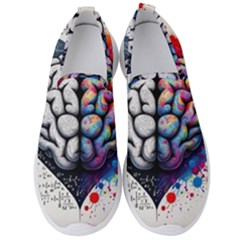 Brain Heart Math Men s Slip On Sneakers