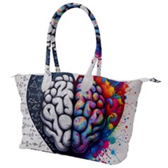 Brain Heart Math Canvas Shoulder Bag