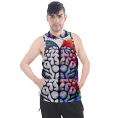 Brain Heart Math Men s Sleeveless Hoodie by Salmanaz77