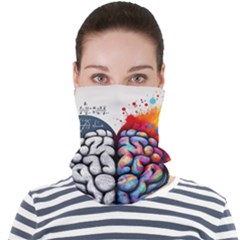 Brain Heart Math Face Seamless Bandana (adult)