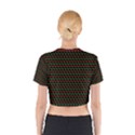 Geometric Abstract Pattern Line Cotton Crop Top View2