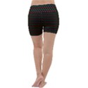 Geometric Abstract Pattern Line Lightweight Velour Yoga Shorts View4