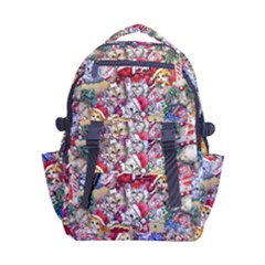 Pattern Kitten Christmas Carry-on Double Buckle Travel Backpack