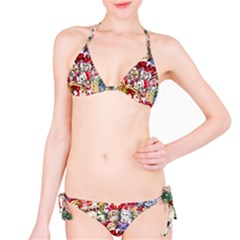 Pattern Kitten Christmas Classic Bikini Set