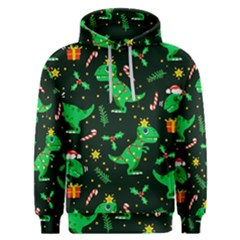 Christmas Funny Pattern Dinosaurs Men s Overhead Hoodie