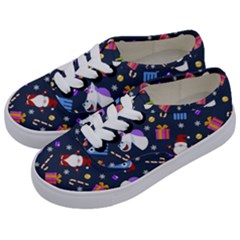 Colorful Funny Christmas Pattern Kids  Classic Low Top Sneakers