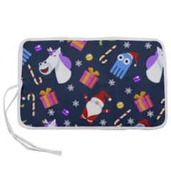 Colorful Funny Christmas Pattern Pen Storage Case (m)